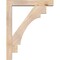 Ekena Millwork Merced Block Smooth Bracket w/ Offset Brace, Douglas Fir, 5 1/2"W x 30"D x 38"H BKT0604X30X38MRC05SDF - alternate 2